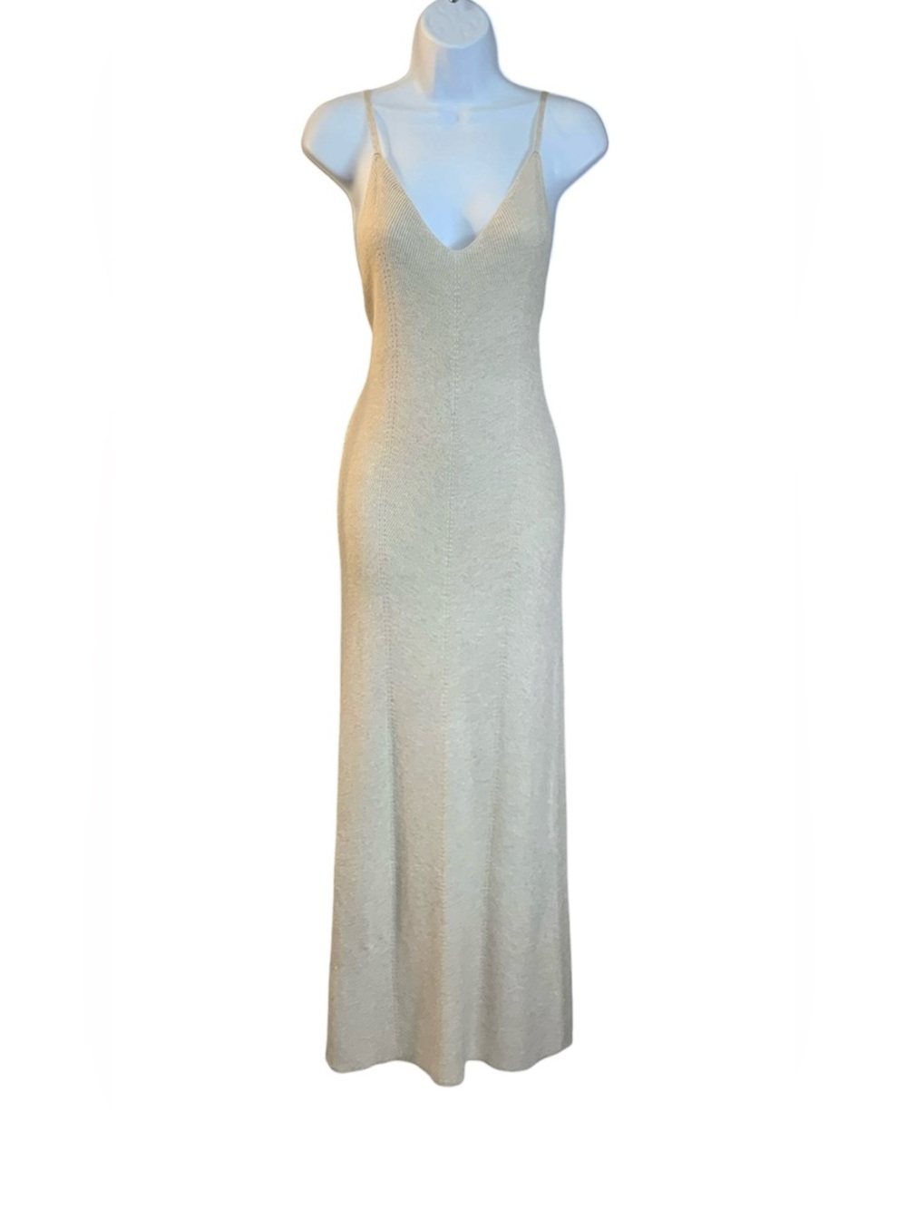 Freshman 1996 Cream Knit Maxi Dress